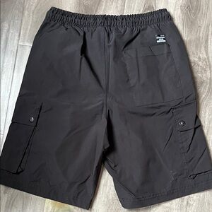 South Pole Black Cargo M Shorts Poly